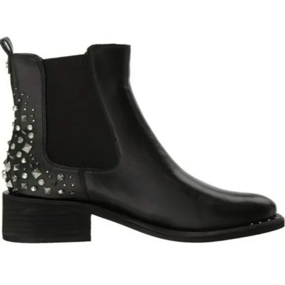 Sam Edelman Black Dover Embellished Chelsea Bootie Black -8.5 - Picture 7 of 11